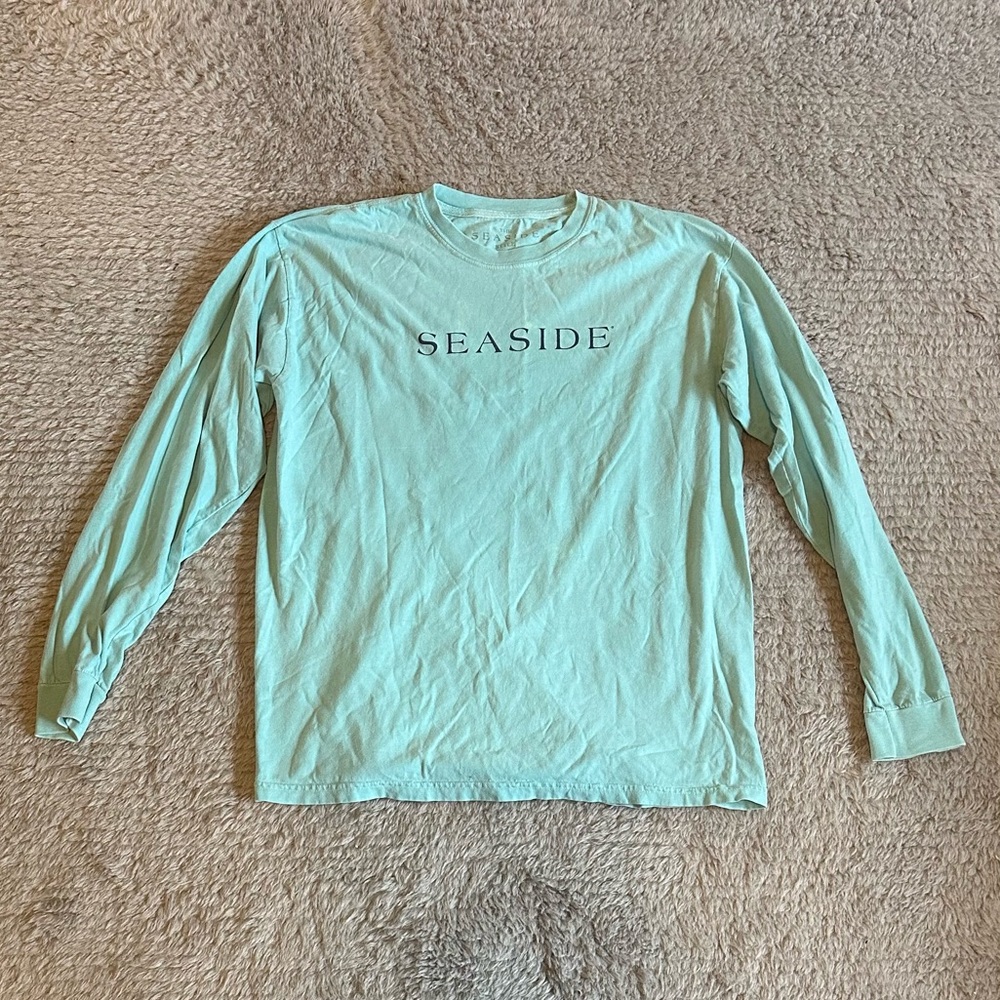 Teal Seaside Longsleeve Shirt